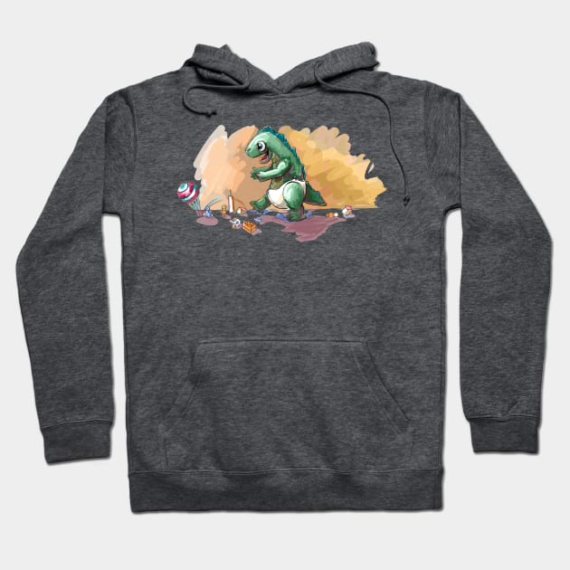 Babyzilla! Hoodie by Dustin Resch